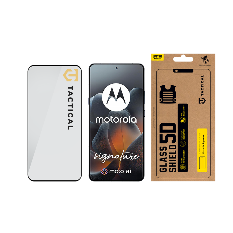 Taktické sklo Shield 5D sklo pre Motorola Signature Black