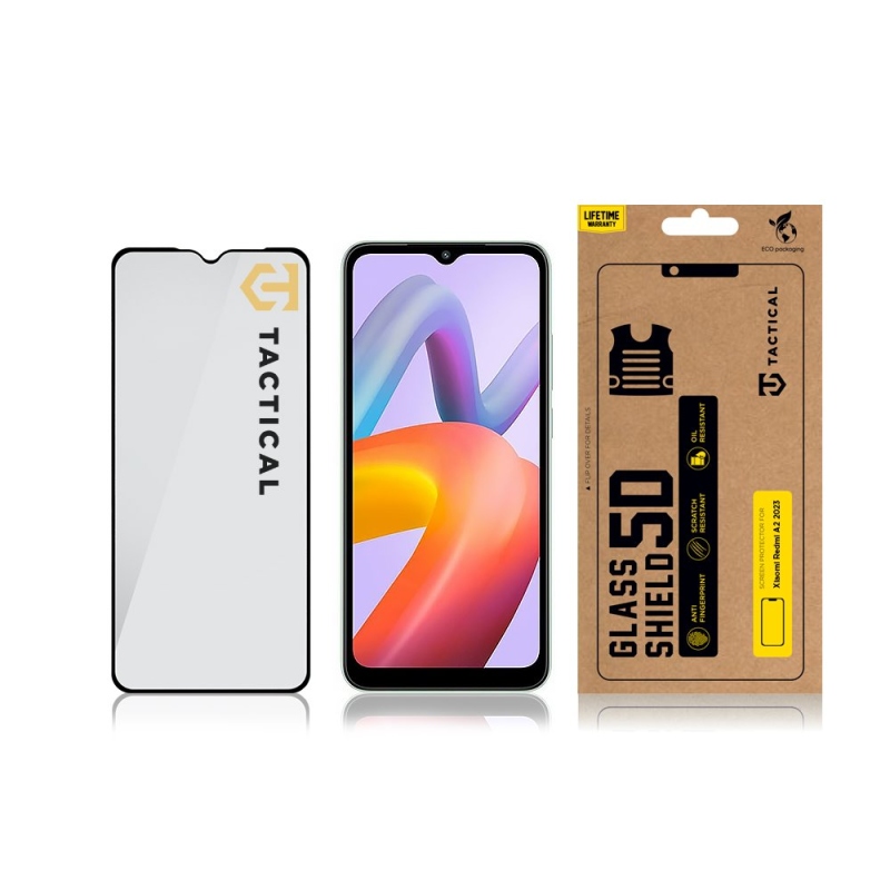 Tactical Glass Shield 5D sklo pre Xiaomi Redmi A2 2023 Black