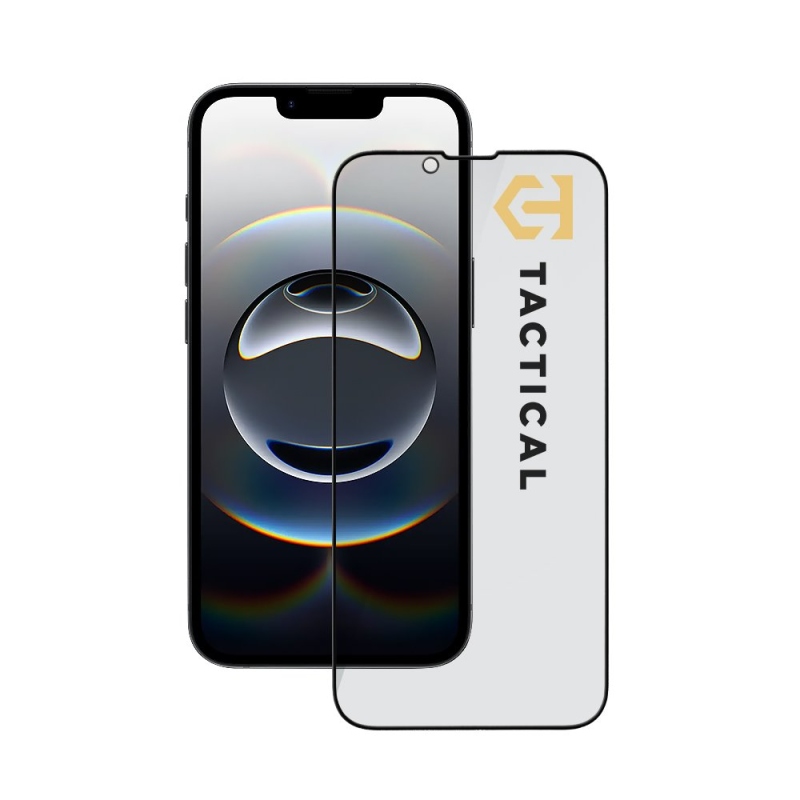 Taktický sklenený štít Privacy Stealth 5D sklo pre Apple iPhone 13/13 Pro/14/16e Black