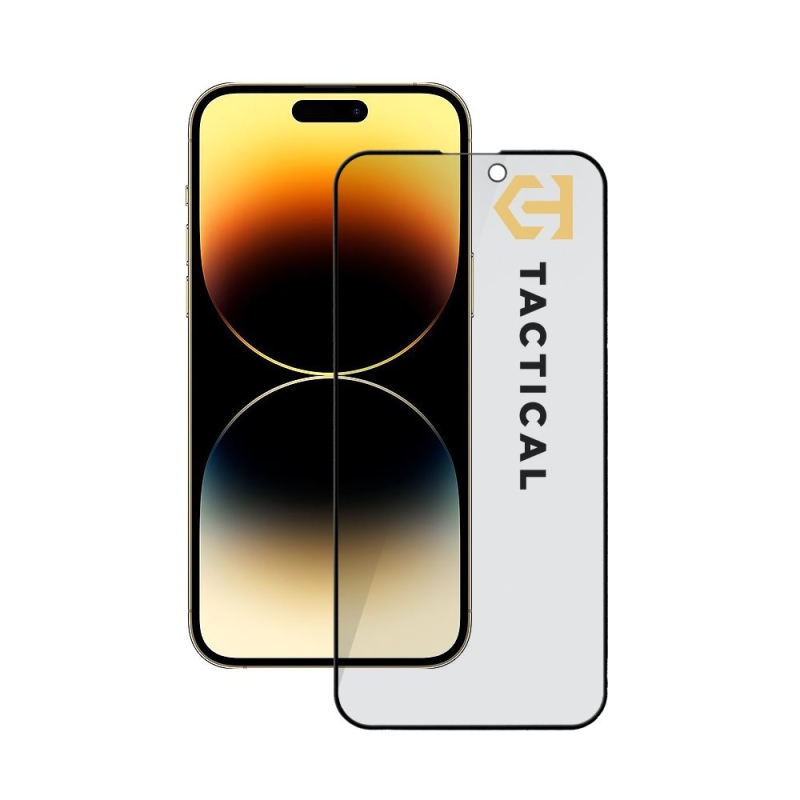 Taktický sklenený štít Privacy Stealth 5D Glass pre Apple iPhone 14 Pro Max Black