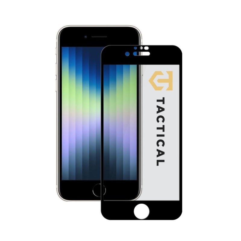 Taktický sklenený štít Privacy Stealth 5D sklo pre Apple iPhone 7/8/SE 2020/SE 2022 Black
