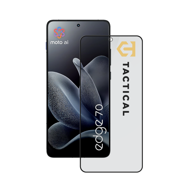 Taktický sklenený štít Privacy Stealth 5D Glass pre Motorola Edge 70 Black