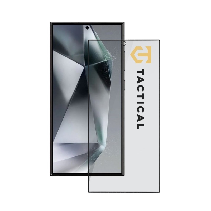 Taktický sklenený štít Privacy Stealth 5D Glass pre Samsung Galaxy S24 Ultra Black