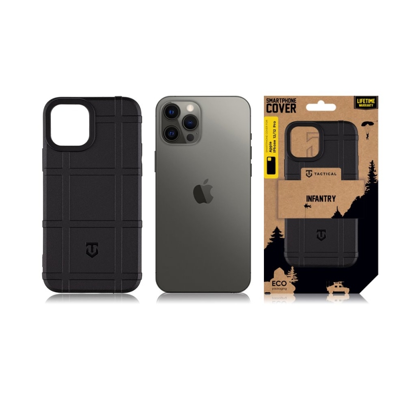 Tactical Infantry Kryt pre Apple iPhone 12/12 Pro Black