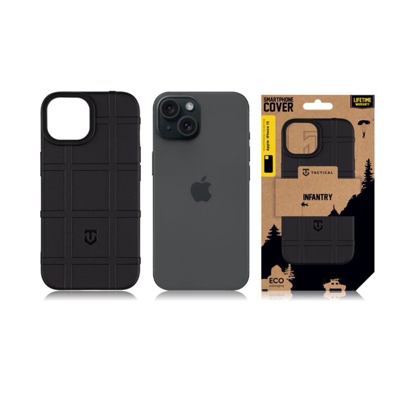 Tactical Infantry Kryt pre Apple iPhone 15 Black