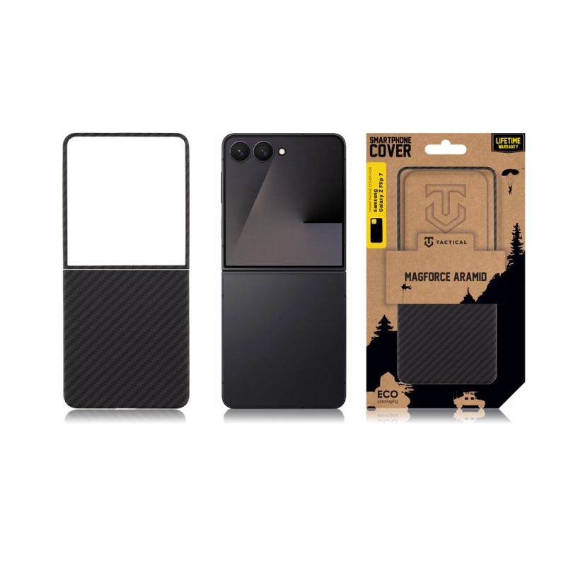 Tactical MagForce Aramid Kryt pre Samsung Galaxy Z Flip 7 Black