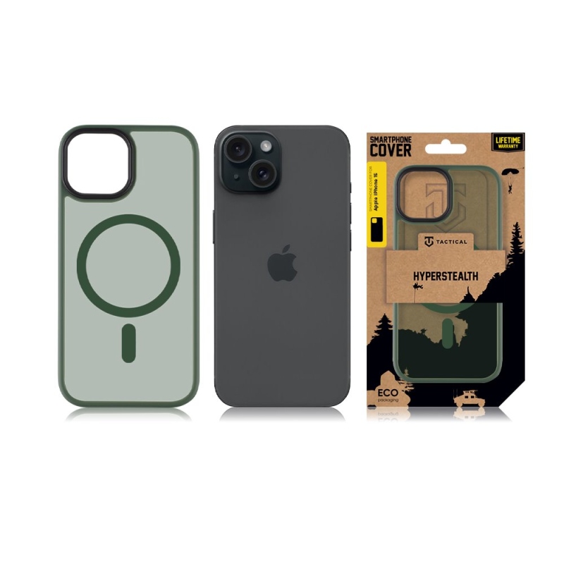 Tactical MagForce Hyperstealth Kryt pre iPhone 15 Forest Green