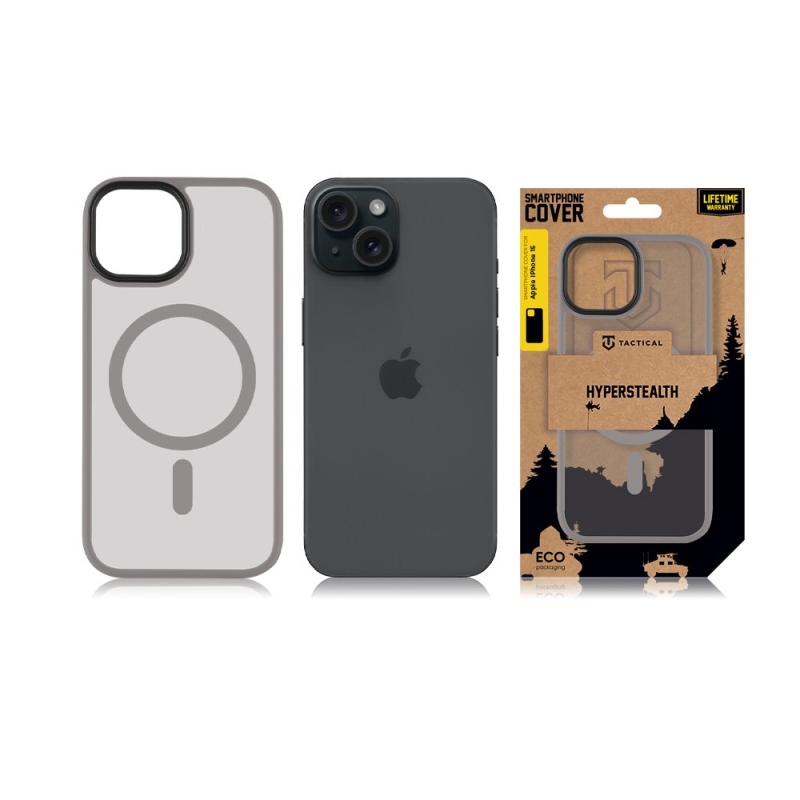 Tactical MagForce Hyperstealth Kryt pre iPhone 15 Light Grey