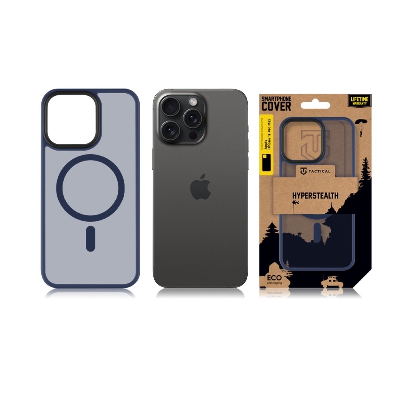 Tactical MagForce Hyperstealth Kryt pre iPhone 15 Pro Max Deep Blue