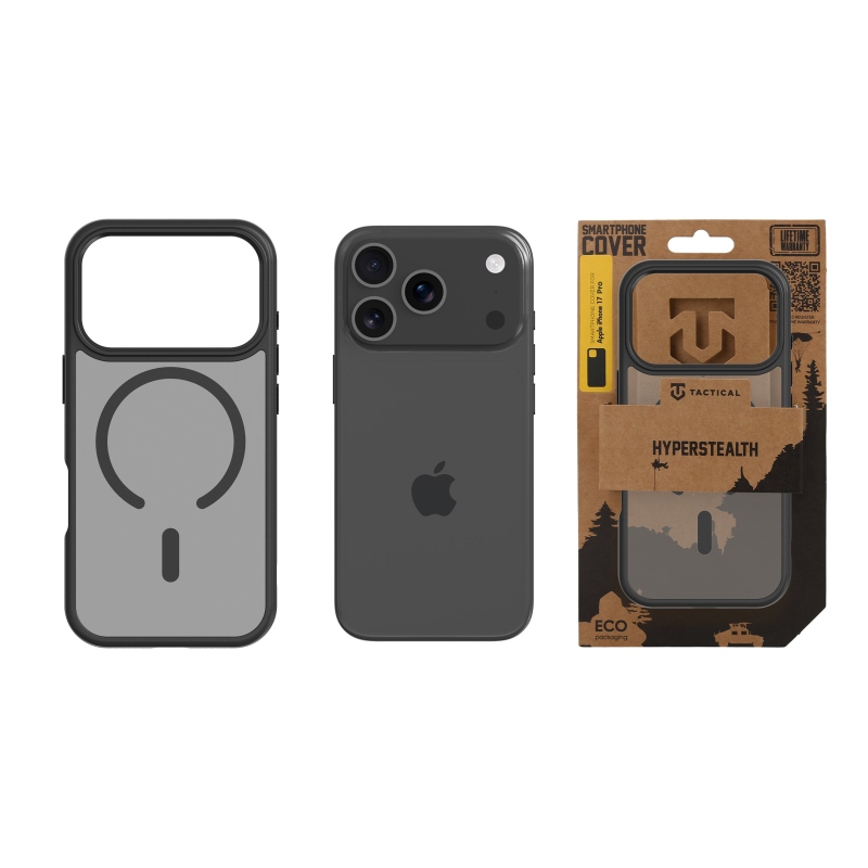 Taktický kryt MagForce Hyperstealth pre iPhone 17 Pro Asphalt