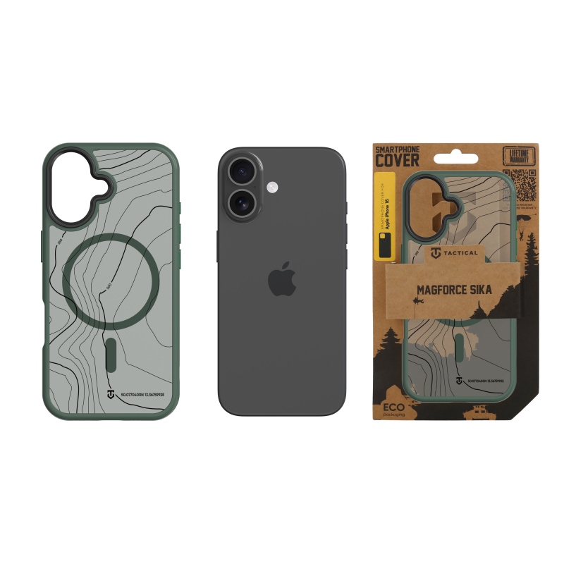 Taktický kryt MagForce Hyperstealth Sika pre iPhone 16 Forest Green