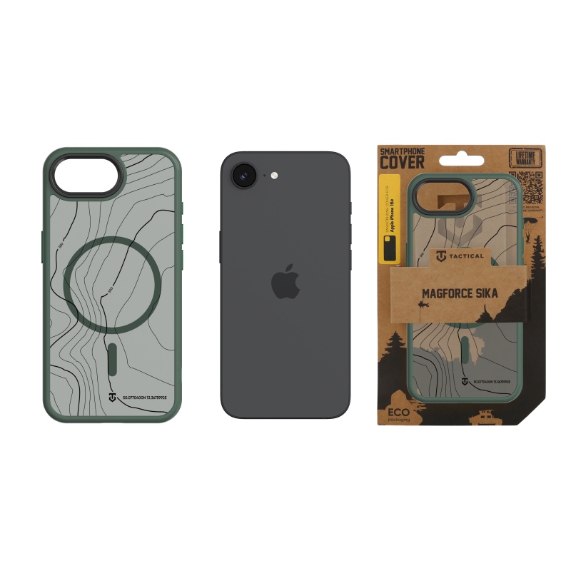 Taktický kryt MagForce Hyperstealth Sika pre iPhone 16e Forest Green