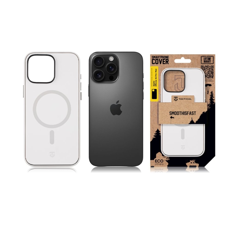 Taktický kryt MagForce SmoothIsFast pre Apple iPhone 16 Pro Max Chalk