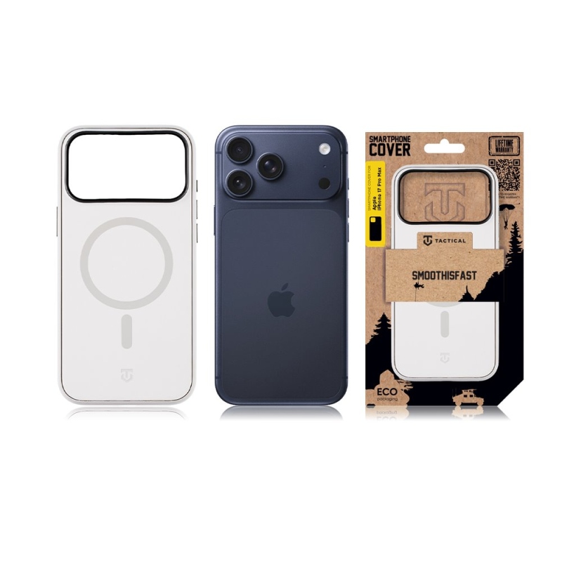 Taktický kryt MagForce SmoothIsFast pre Apple iPhone 17 Pro Max Chalk