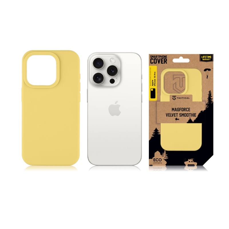 Tactical MagForce Velvet Smoothie Kryt pre Apple iPhone 15 Pro Banana