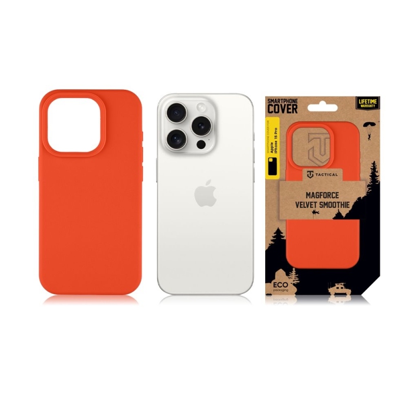 Tactical MagForce Velvet Smoothie Kryt pre Apple iPhone 15 Pro Chilli