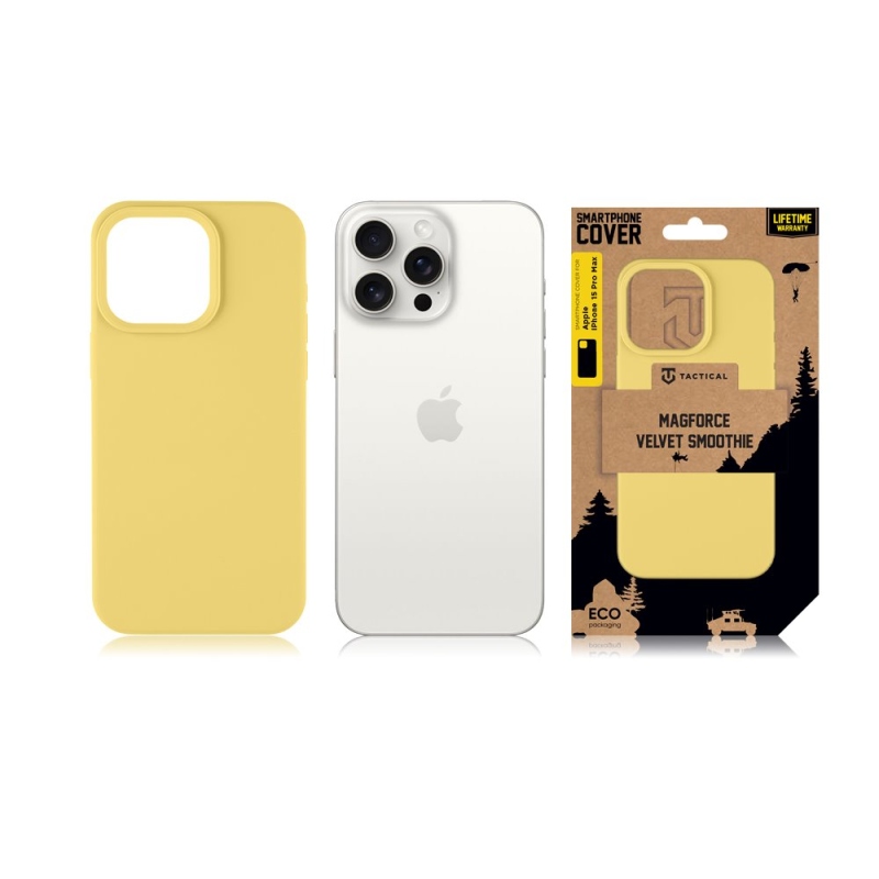 Tactical MagForce Velvet Smoothie Kryt pre Apple iPhone 15 Pro Max Banana