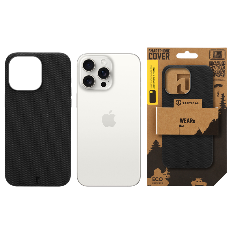 Tactical MagForce WEARe – puzdro pre Apple iPhone 15 Pro Max, čierne