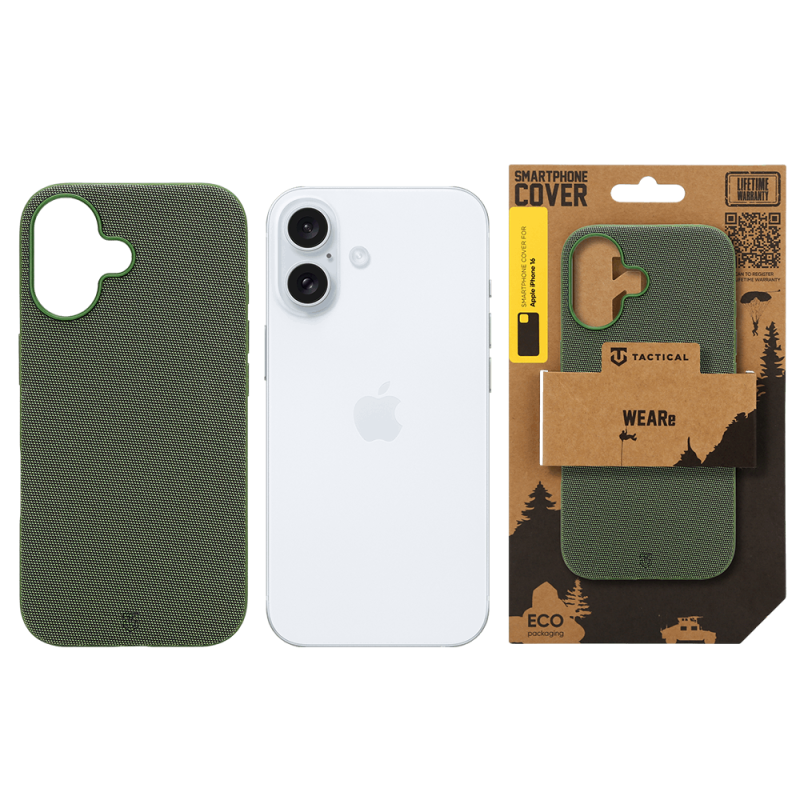 Tactical MagForce WEARe – puzdro pre Apple iPhone 16 v farbe Forest Green