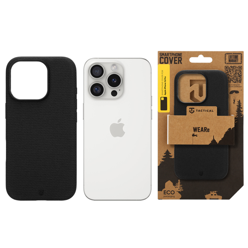 Tactical MagForce WEARe – puzdro pre Apple iPhone 16 Pro, čierne