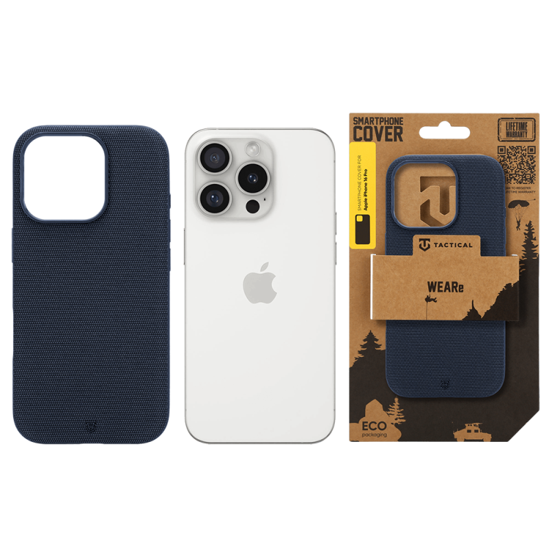Tactical MagForce WEARe – puzdro pre Apple iPhone 16 Pro, modré