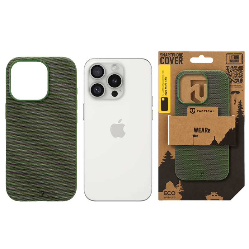 Tactical MagForce WEARe – puzdro pre Apple iPhone 16 Pro v farbe Forest Green