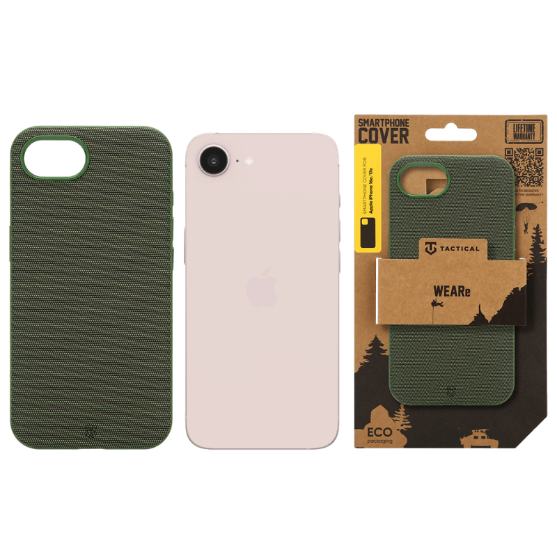 Tactical MagForce WEARe – puzdro pre Apple iPhone 16e/17e v farbe Forest Green