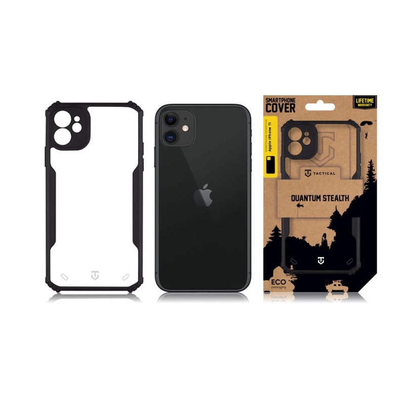 Tactical Quantum Stealth Kryt pre Apple iPhone 11 Clear/Black