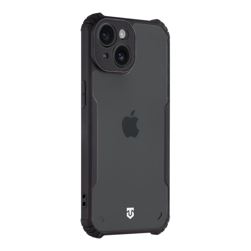 Tactical Quantum Stealth Kryt pre Apple iPhone 15 Clear/Black