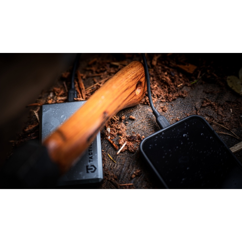 Tactical Stitch Thread Cable USB-A/USB-C 0.3m Black