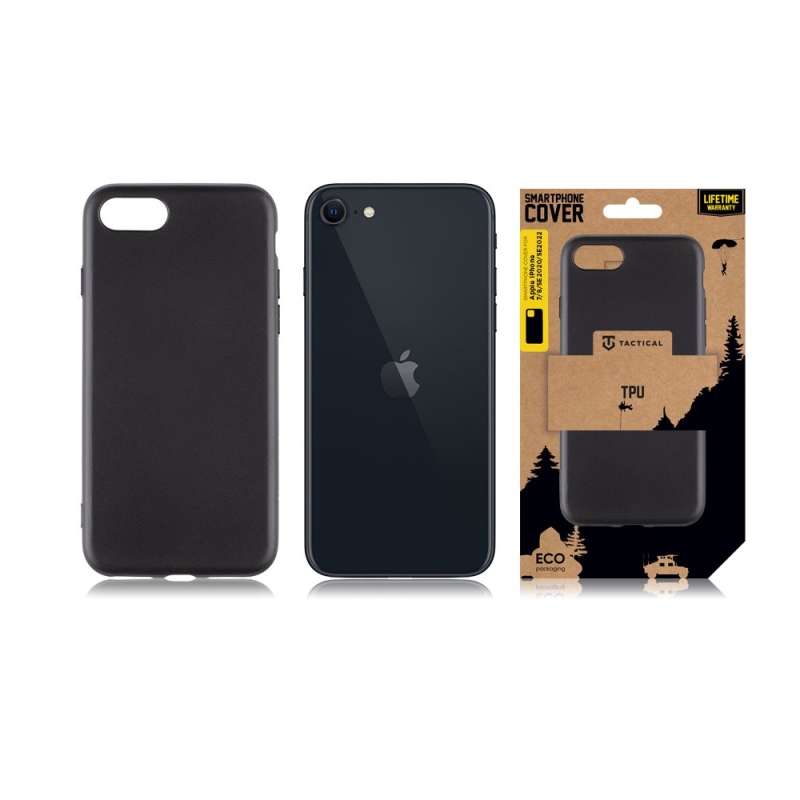 Tactical TPU Kryt pre Apple iPhone 7/8/SE2020/SE2022 Black