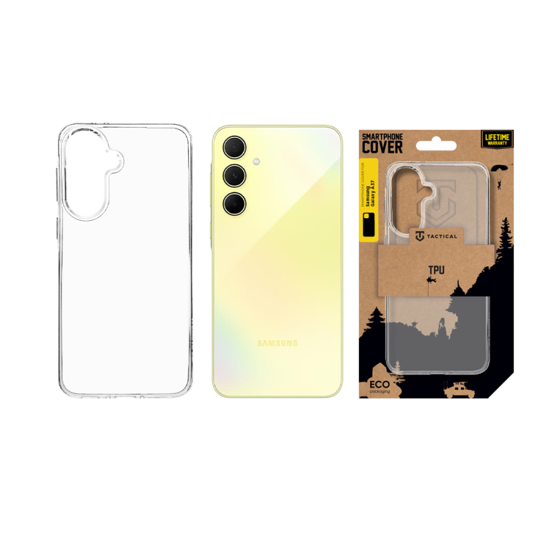 Taktický kryt TPU pre Samsung Galaxy A37 Transparent