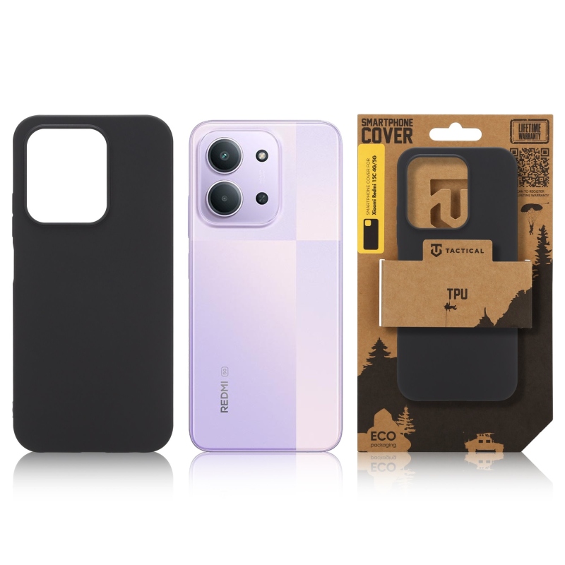 Taktický TPU kryt pre Xiaomi Redmi 15C 4G/5G Black