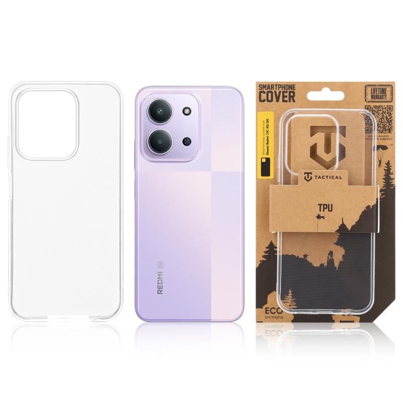 Taktický TPU kryt pre Xiaomi Redmi 15C 4G/5G Transparent