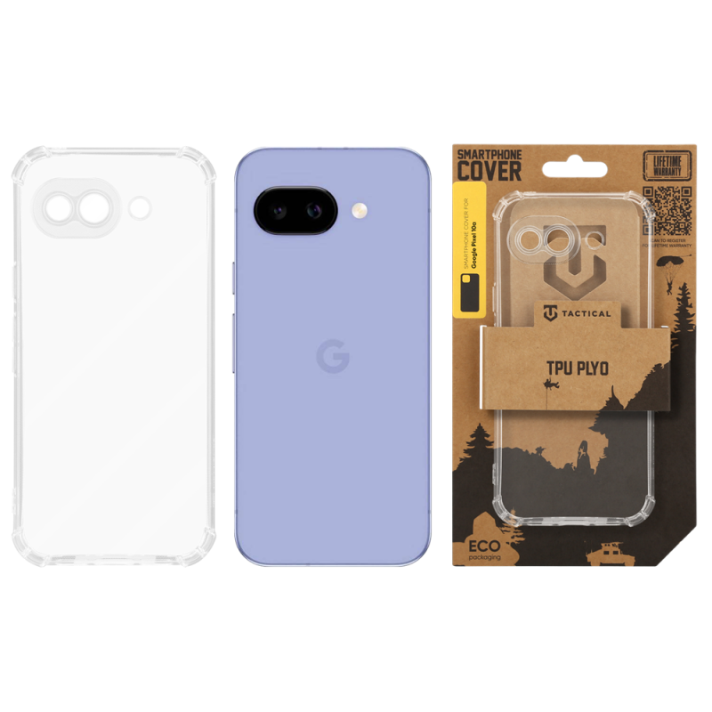 Taktický kryt TPU Plyo pre Google Pixel 10a Transparent