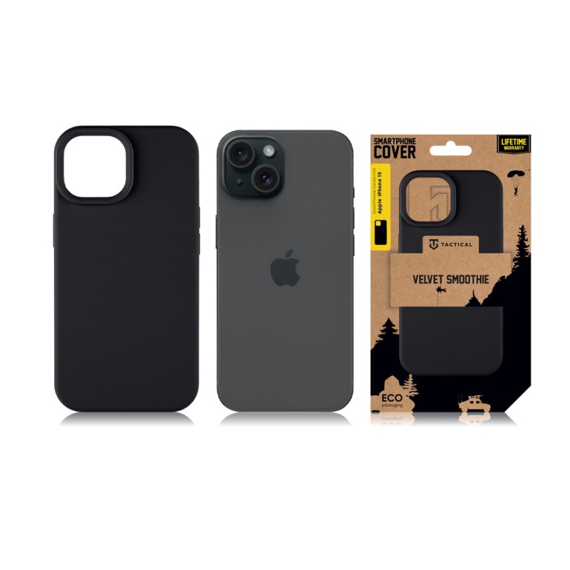 Tactical Velvet Smoothie Kryt pre Apple iPhone 15 Asphalt