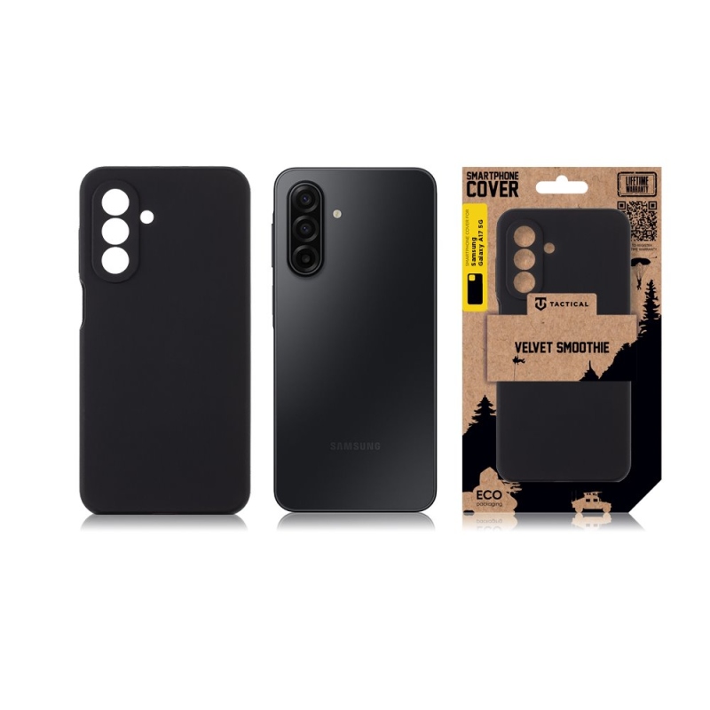 Taktický zamatový kryt Smoothie pre Samsung Galaxy A17 5G Asphalt