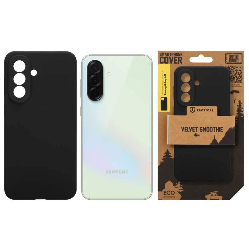 Taktický zamatový kryt Smoothie pre Samsung Galaxy A37 Asphalt