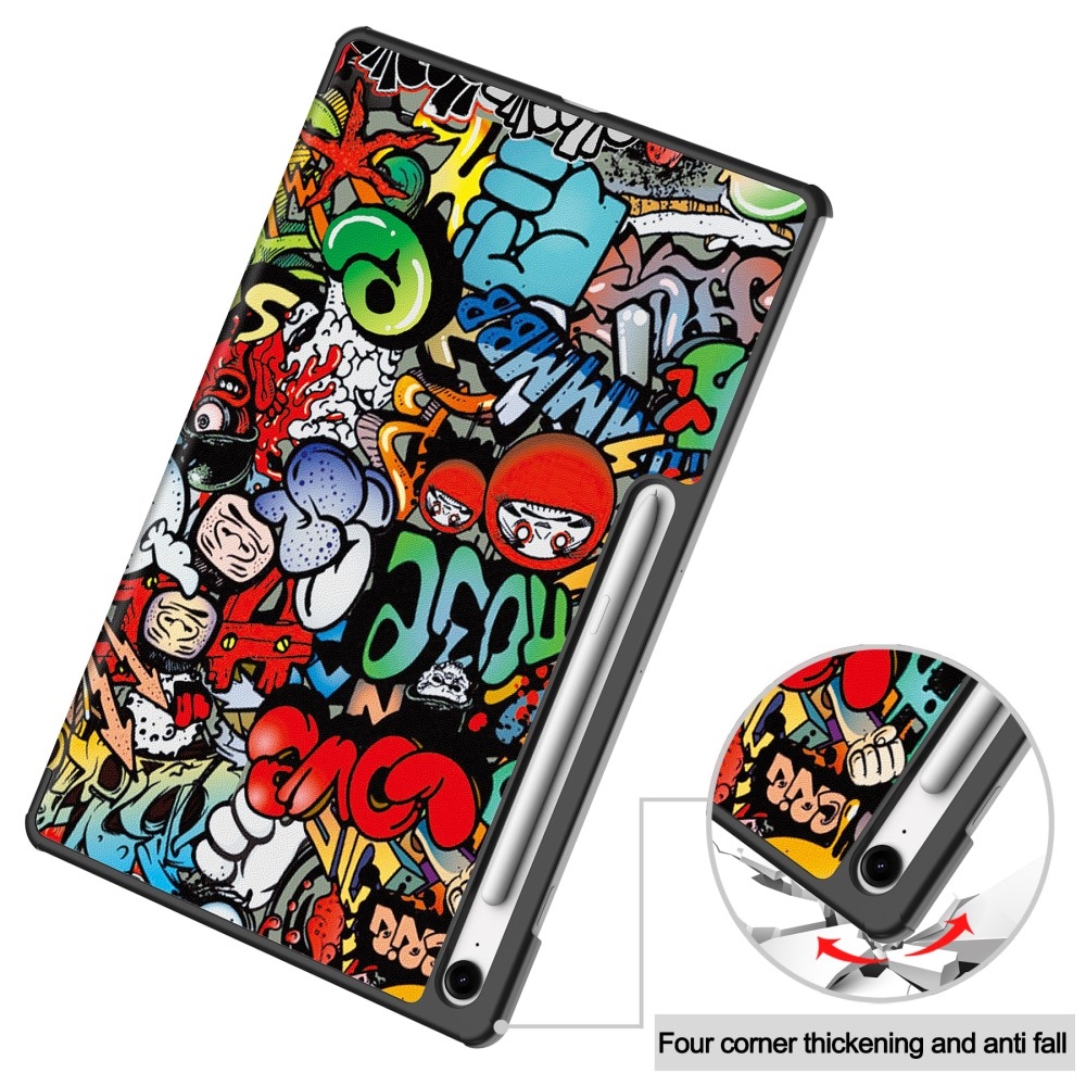 Patte chytré zatváracie púzdro na Samsung Galaxy Tab S10 FE+ - graffiti