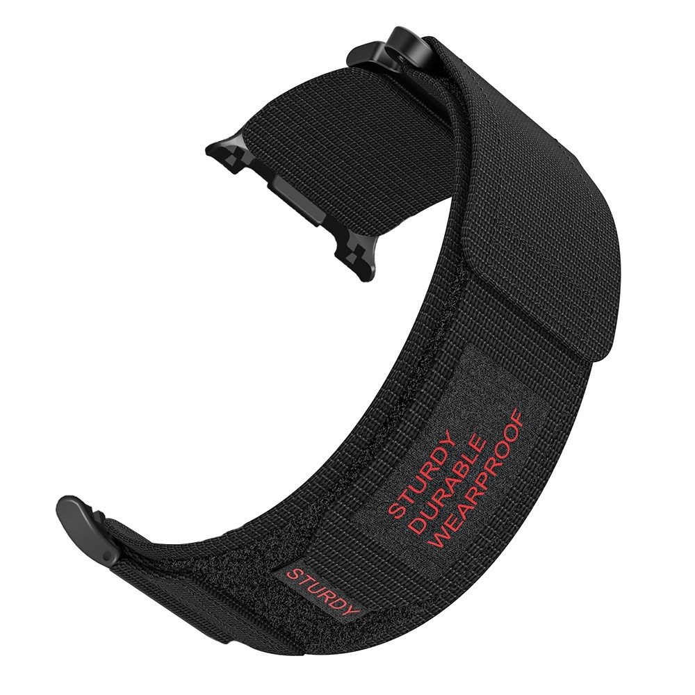 Tape nylonový remienok na Samsung Galaxy Watch8 Classic 46mm/Watch8 44mm/40mm - čierny