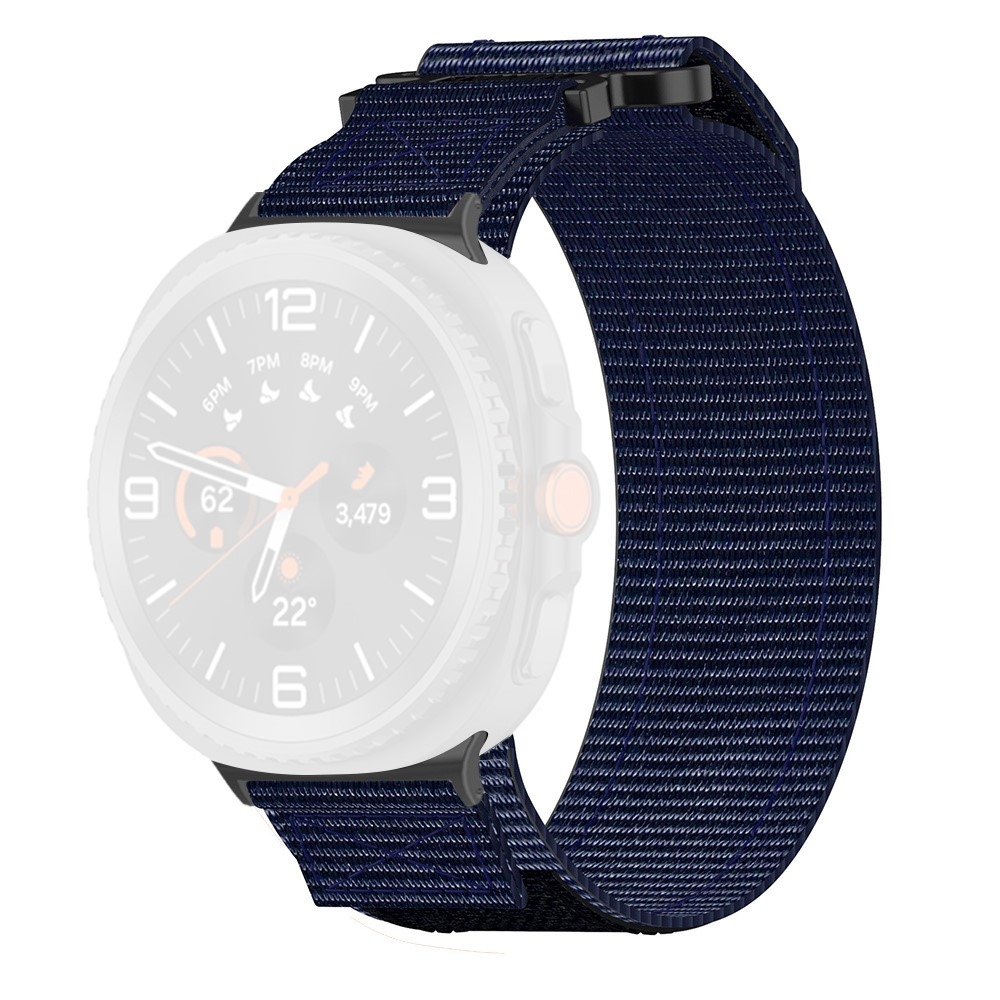 Tape nylonový remienok na Samsung Galaxy Watch8 Classic 46mm/Watch8 44mm/40mm - modrý