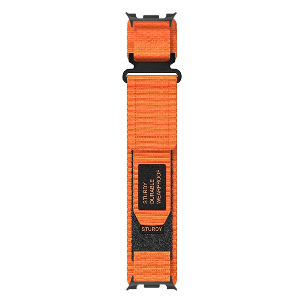 Tape nylonový remienok na Samsung Galaxy Watch8 Classic 46mm/Watch8 44mm/40mm - oranžový