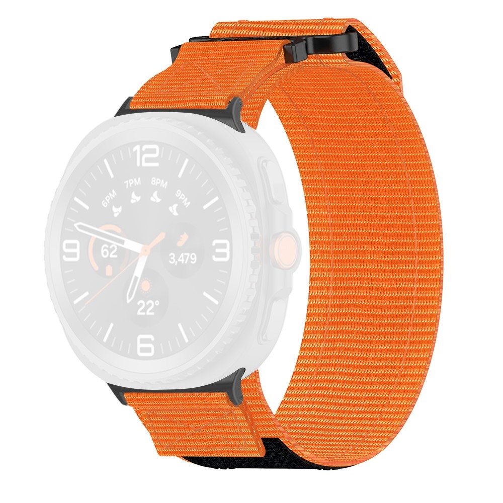 Tape nylonový remienok na Samsung Galaxy Watch8 Classic 46mm/Watch8 44mm/40mm - oranžový