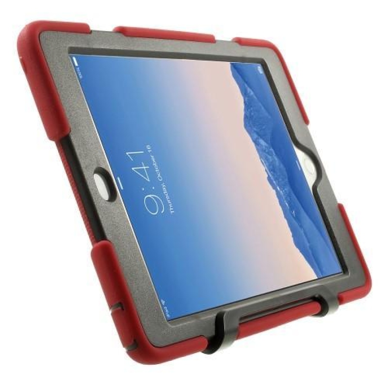 Tarry hybridný odolný obal so stojanom iPad Air 2 - červený