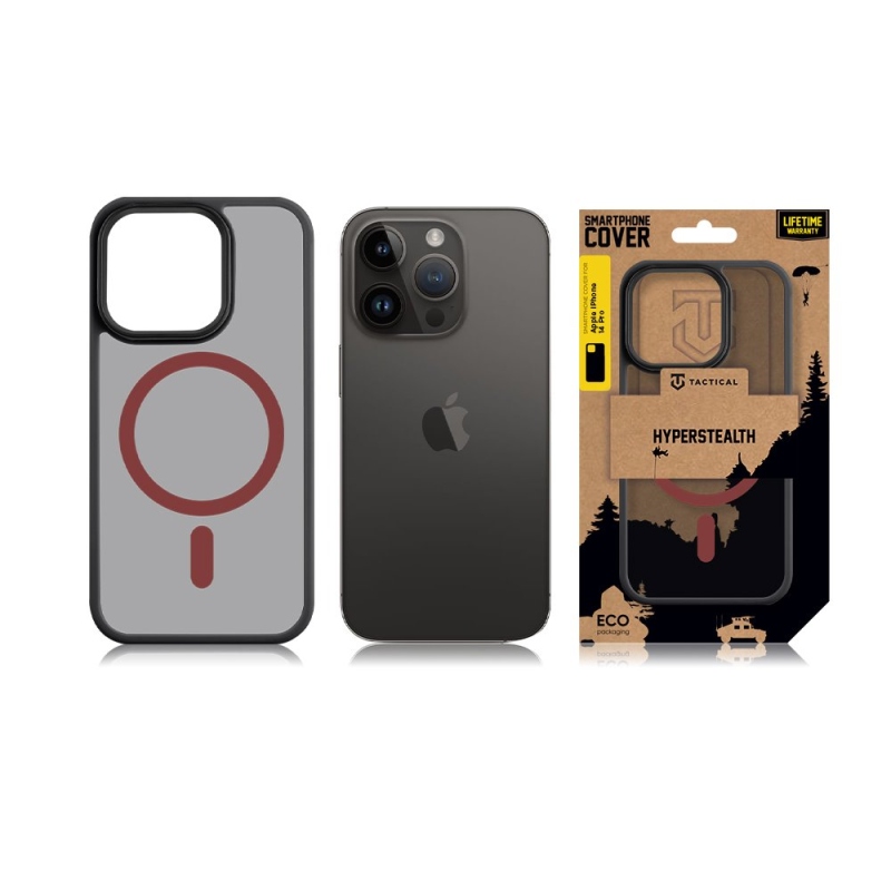 Tactical MagForce Hyperstealth 2.0 Kryt pre iPhone 14 Pro Black/Red