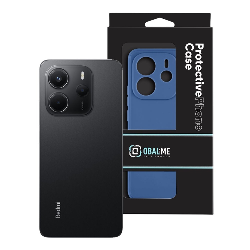 OBAL:ME Matte TPU Kryt pre Xiaomi Redmi Note 14 4G Dark Blue