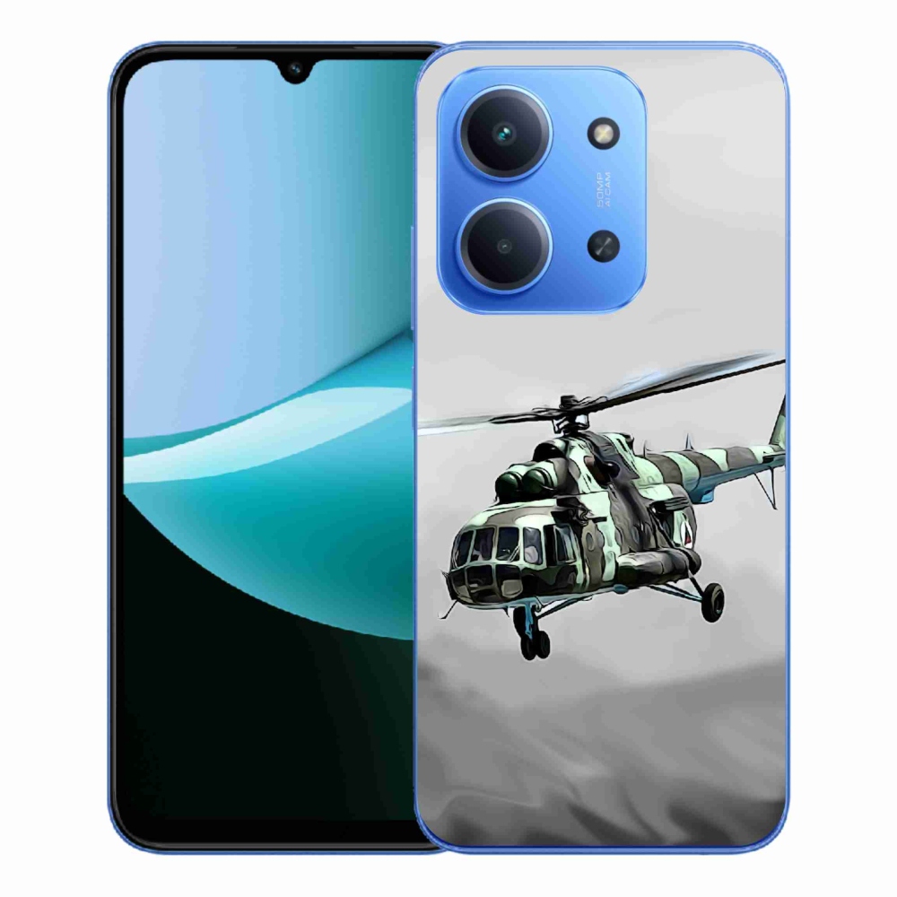 Gélový kryt mmCase na Xiaomi Redmi 15C 4G/5G (173mm) - vojenský vrtuľník