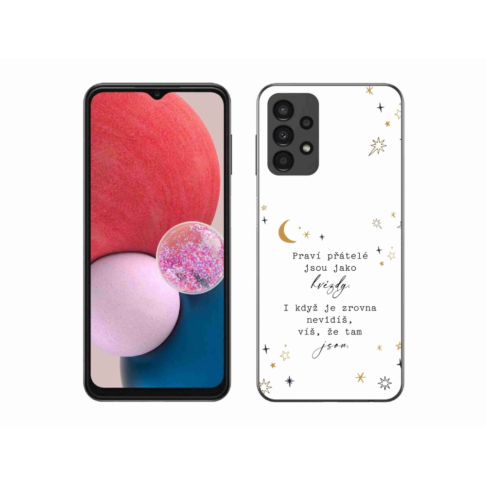 Gélový kryt mmCase na Samsung Galaxy A13 4G - citát 6 biele pozadie