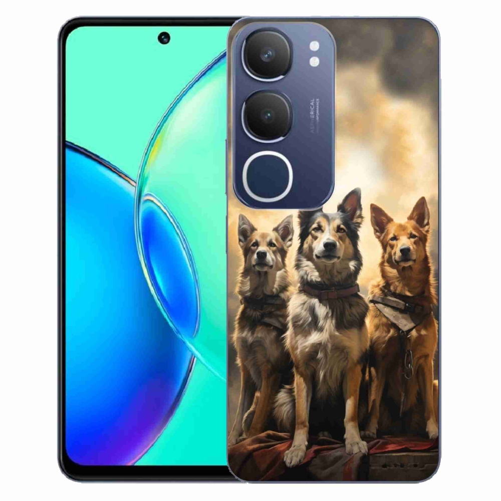 Gélový kryt mmCase na Vivo Y19s - tri psy