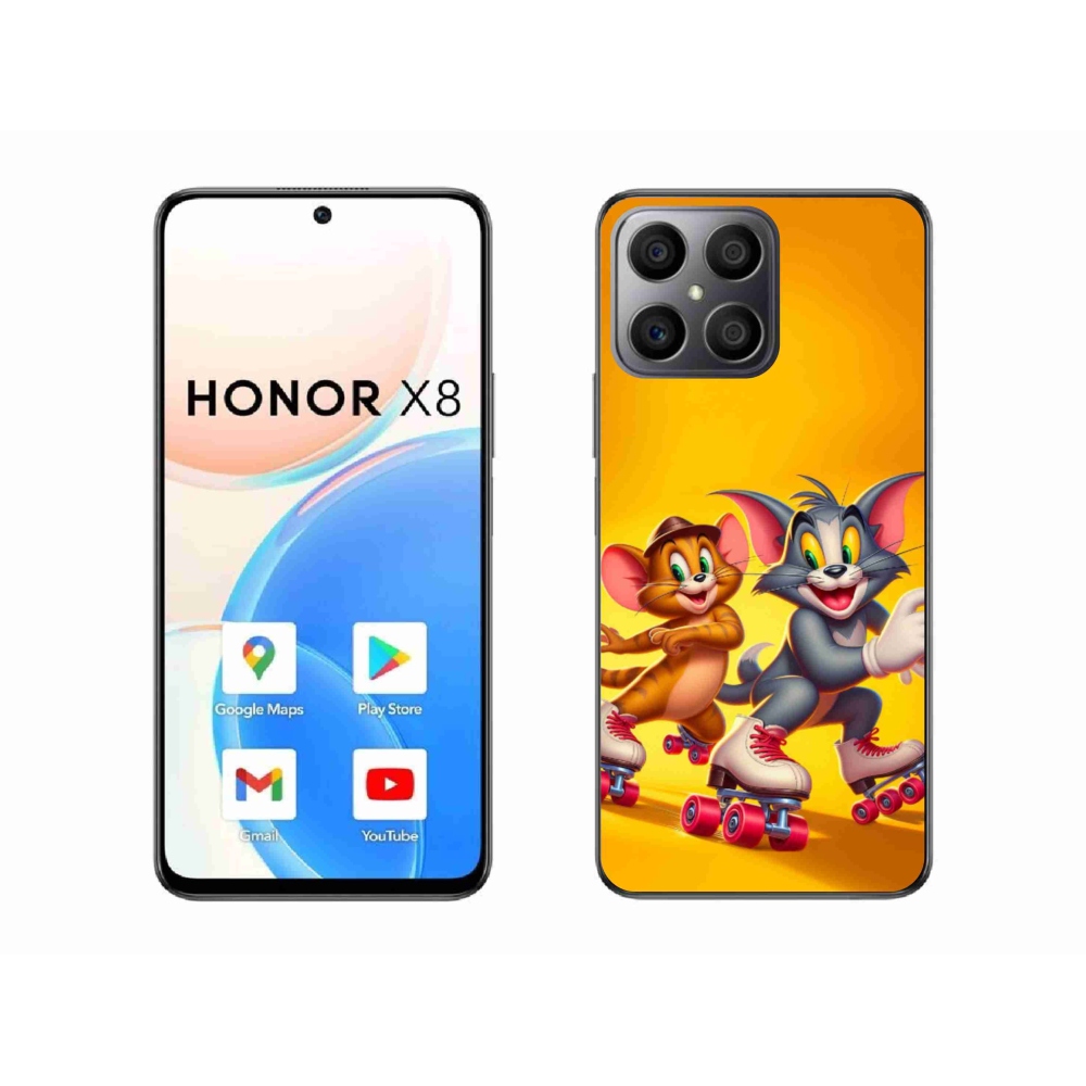 Gélový kryt mmCase na Honor X8 4G - tom a jerry